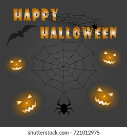 Halloween background. Vector illustration.