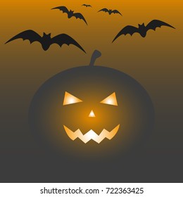 Halloween background. Vector illustration.