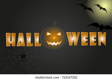 Halloween background. Vector illustration.