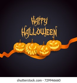 Halloween  background vector illustration.