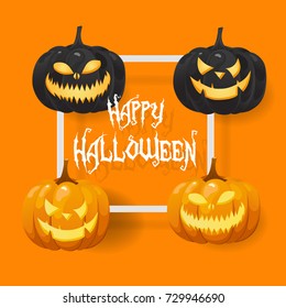 Halloween  background vector illustration.