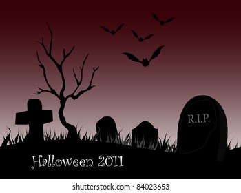 Halloween background. Vector illustration