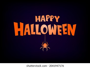 Halloween background. Vector illustration. Follow other spiders patterns in my collection.