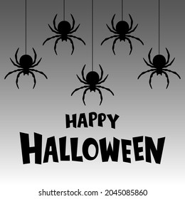Halloween background. Vector illustration. Follow other spiders patterns in my collection.
