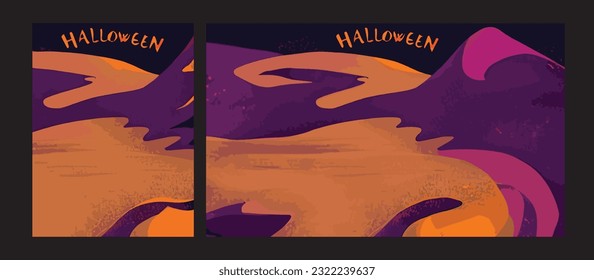halloween background vector illustration, posters, banners, cards, logo