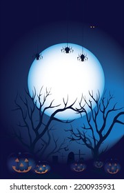 Halloween background vector for Halloween party poster