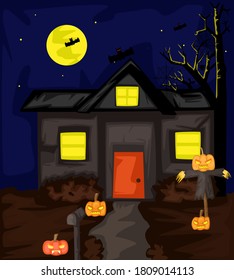 Halloween background and Vector picture