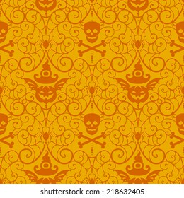 Halloween background.Autumn vector illustration