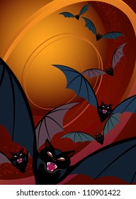 Halloween Background-Bats