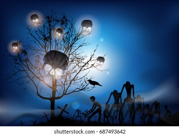 halloween background,ghost Shadow 