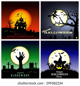 Halloween background,Halloween set.