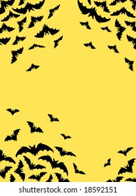 halloween backgrounds. bats silhouette . vector