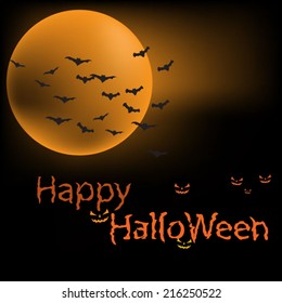 Halloween background.Vector illustration