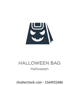 Halloween bag icon vector. Trendy flat halloween bag icon from halloween collection isolated on white background. Vector illustration can be used for web and mobile graphic design, logo, eps10