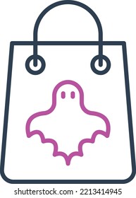 Halloween Bag Vector Icon which is suitable for commercial work and easily modify or edit it
