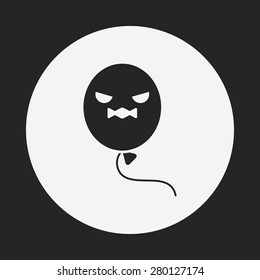 Halloween balloon icon