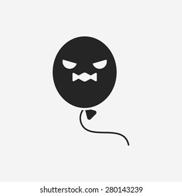 Halloween balloon icon