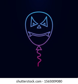 Halloween balloon line nolan icon. Simple thin line, outline vector of halloween icons for ui and ux, website or mobile application