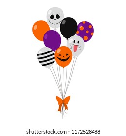 Halloween balloons vector illustration