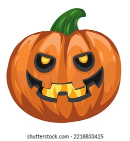 Halloween banner or card with pumpkin