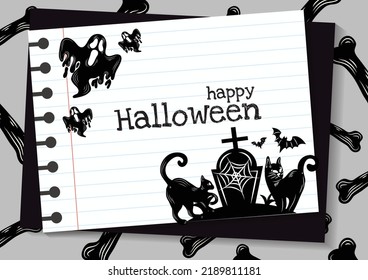 halloween banner for halloween content vector design