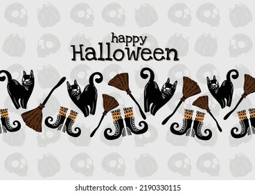 halloween-Banner für halloween-Content-Vektordesign