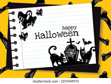 halloween banner for halloween content vector design