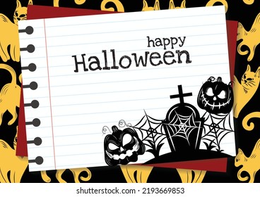 halloween banner for halloween content vector design
