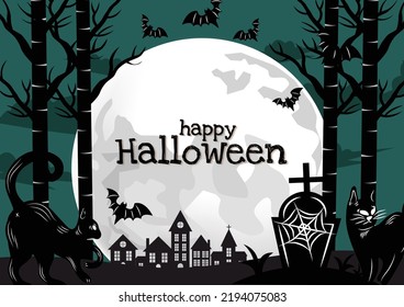 halloween banner for halloween content vector design