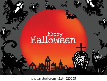 halloween banner for halloween content vector design