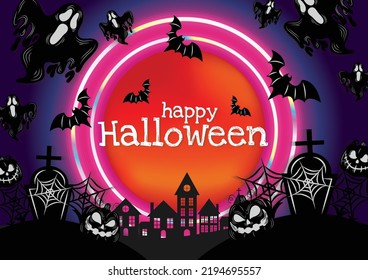 halloween banner for halloween content vector design