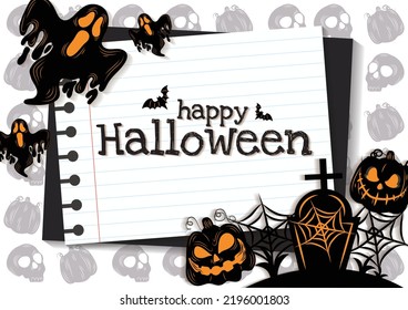 halloween banner for halloween content vector design
