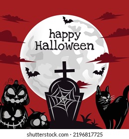 halloween banner for halloween content vector design