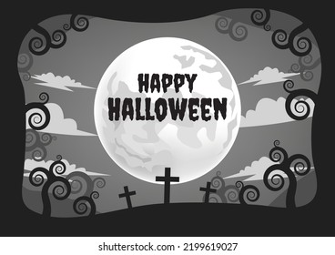 halloween-Banner für halloween-Content-Vektordesign