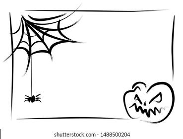 halloween banner empty space for text