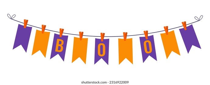 Halloween banner, Halloween flags, Halloween party invitations