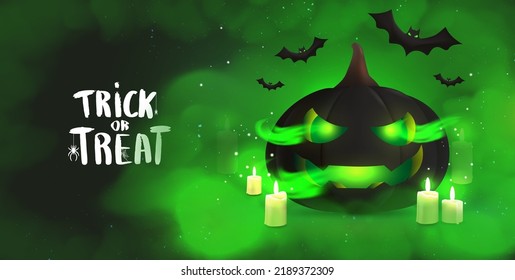 halloween banner flyer design template offer party horror