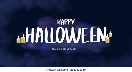 halloween banner flyer design template offer party horror