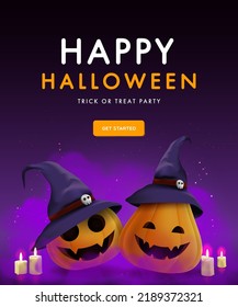 halloween banner flyer design template offer party horror