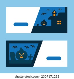 Halloween Banner Fresh Design, this design can be applied to halloween event
