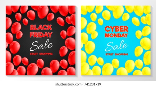 Halloween - banner with funny lanterns. Vector.