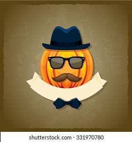 Halloween Banner Hipster Style
