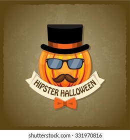 Halloween Banner Hipster Style