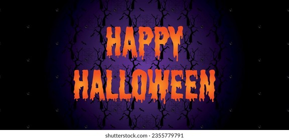Halloween banner with holiday elements