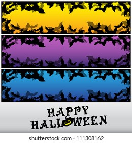 Halloween banner set