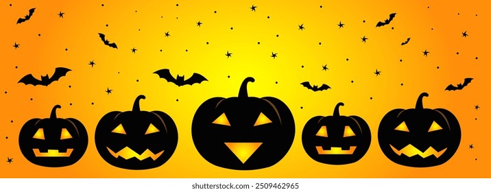 Dia das Bruxas. Banner de Halloween. Banner para redes sociais, impressão, capas, etc. Samhain. Véspera de Todos os Santos. Cores preta e vermelha. Modelo.