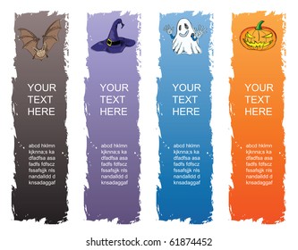 halloween banner, standard size as vertical banner size (skycraper) 160 x 600.