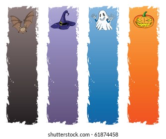 halloween banner, standard size as vertical banner size (skycraper) 160 x 600.