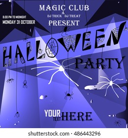 Halloween banner. Vector.
