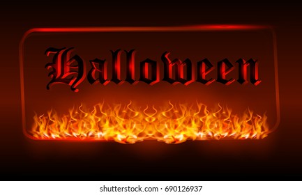Halloween banner, vector illustration